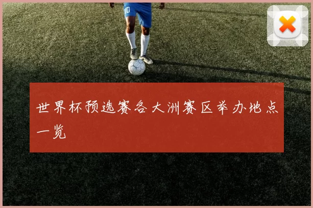 世界杯预选赛各大洲赛区举办地点一览