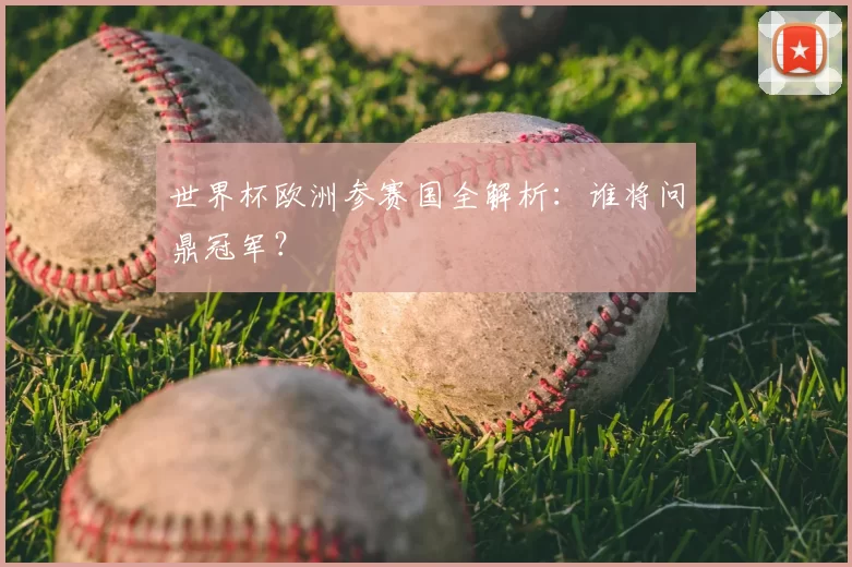 世界杯欧洲参赛国全解析：谁将问鼎冠军？